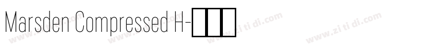 Marsden Compressed H字体转换
